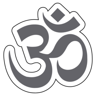 Hinduism Sticker (Grey)